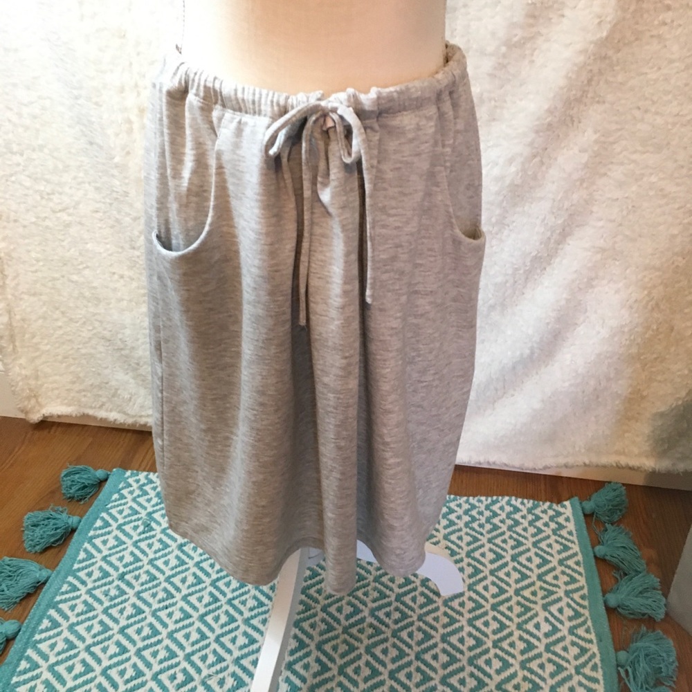 Sonoma XL gray color pocketed casual skirt
